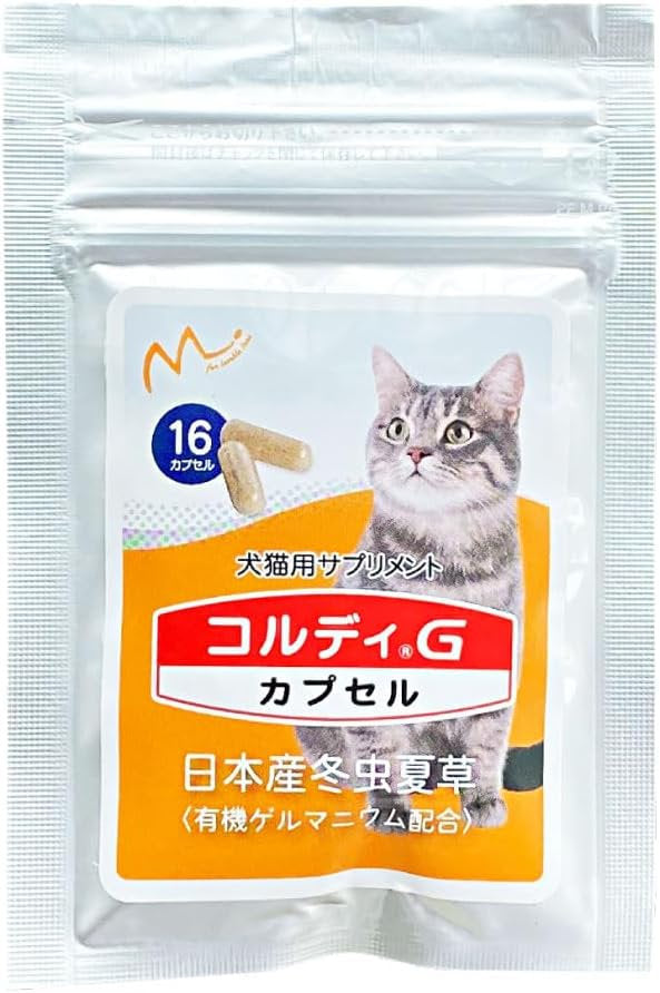 新品上架【梨花娘總代理】🎌日本300家獸醫院推薦 樂天暢銷NO.1 ｜日本專利 CORDY G 冬蟲夏草營養膠囊・犬貓適用體驗包（16粒）