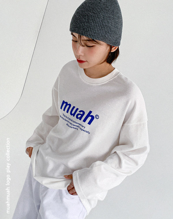 韓國暢銷品牌MUAHMUAH 經典款薄長袖中棉質T恤 (4色)