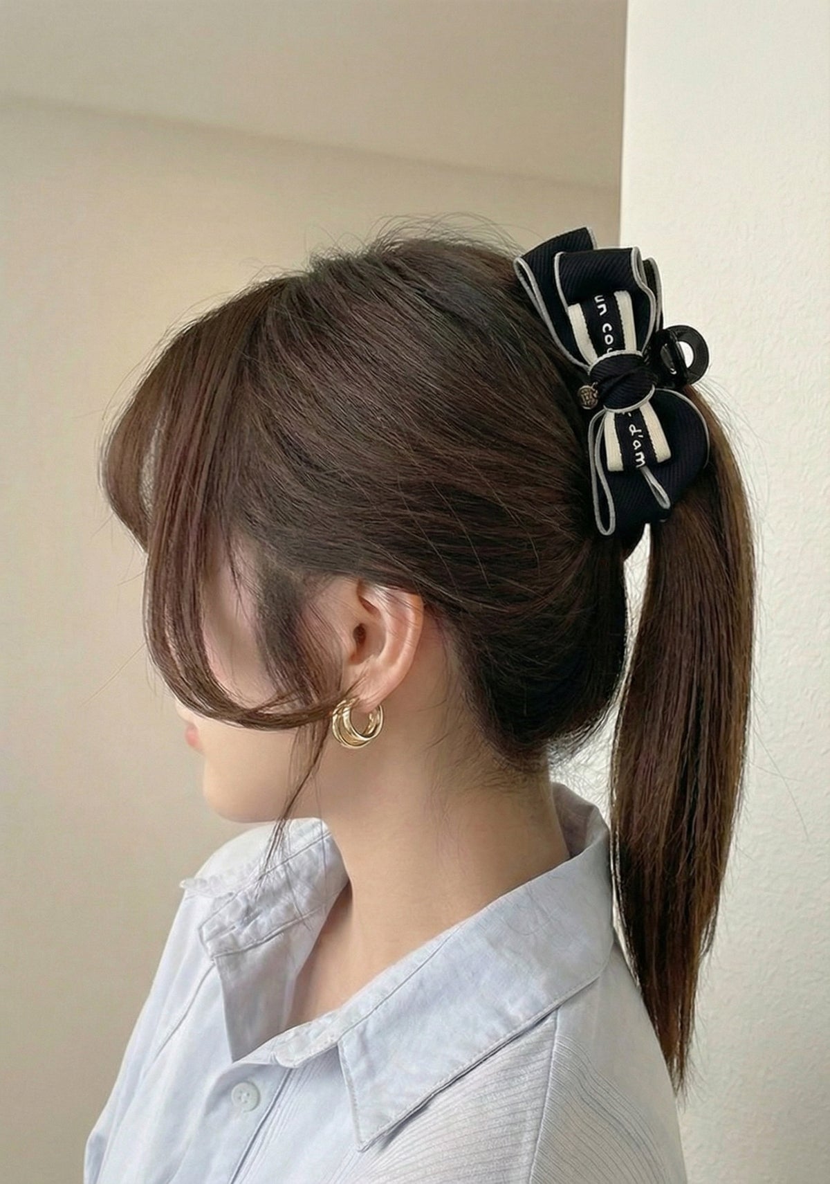 😍韓國新品上架【梨花娘】氣質秋冬小香風細緻手工大抓夾韓國連線(2色) 韓國連線