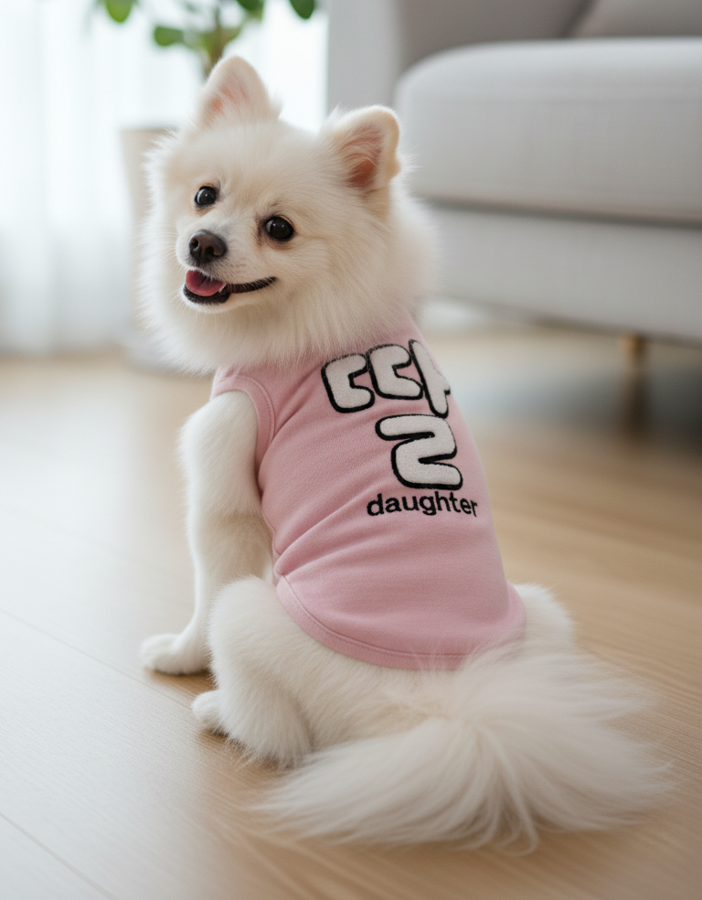 😍新品上架 【梨花娘】딸女兒 아들兒子狗狗棉質寵物衣服(S~3XL)