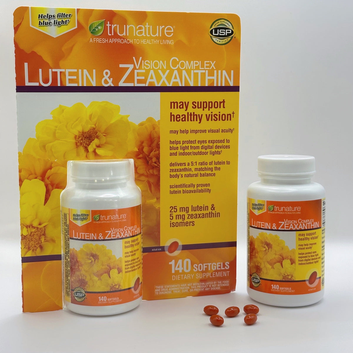 新品上架💖原卡紙裝🔜 美國好市多 costco Trunature Lutein &amp; Zeaxanthin 葉黃素 140顆裝(超MINI好吞)