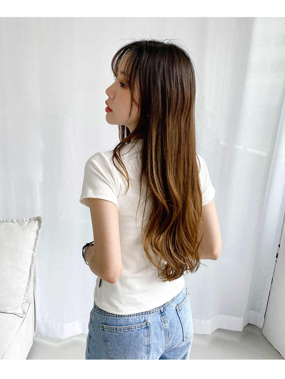 💕韓國暢銷品牌MUAHMUAH 修身短版舒適短袖T恤 (3色)