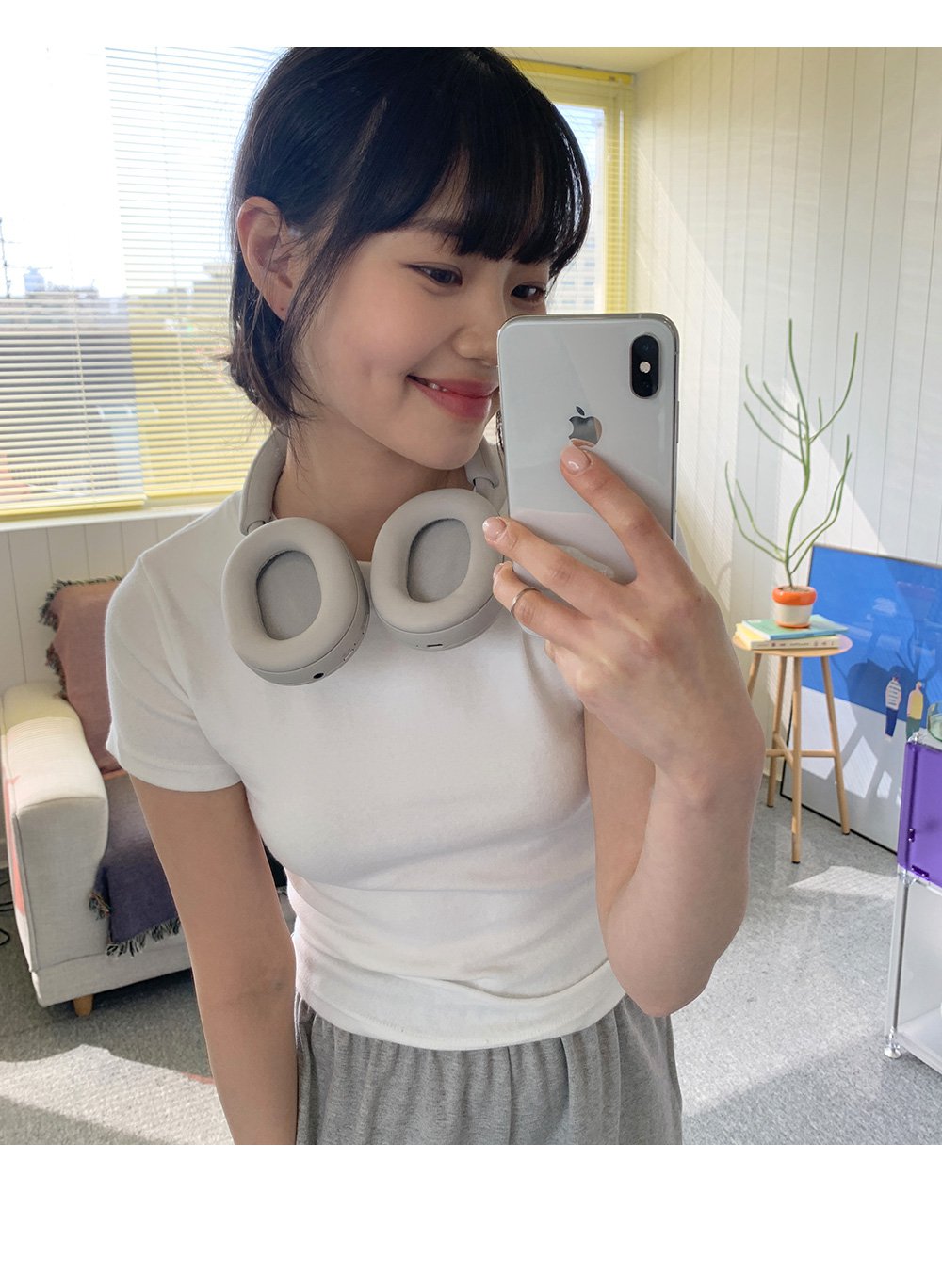 💕韓國暢銷品牌MUAHMUAH 修身短版舒適短袖T恤 (3色)