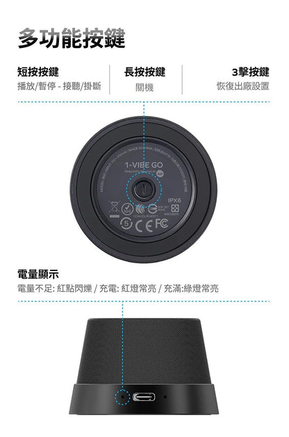 💜新品上架【梨花瑪雅】🫧Momax 1-Vibe Go 多功能迷你磁吸無線防水音箱手機架✨✨台灣公司貨保固一年
