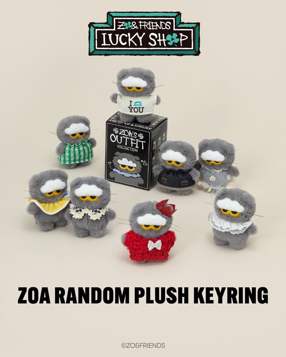 🐈‍⬛新品上架【梨花娘】🔥韓國 ZOA Friends 灰貓 Lucky Shop 限量收藏系列｜G-Dragon 愛貓周邊
