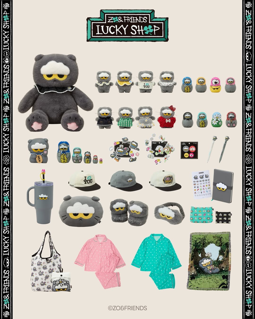 🐈‍⬛新品上架【梨花娘】🔥韓國 ZOA Friends 灰貓 Lucky Shop 限量收藏系列｜G-Dragon 愛貓周邊