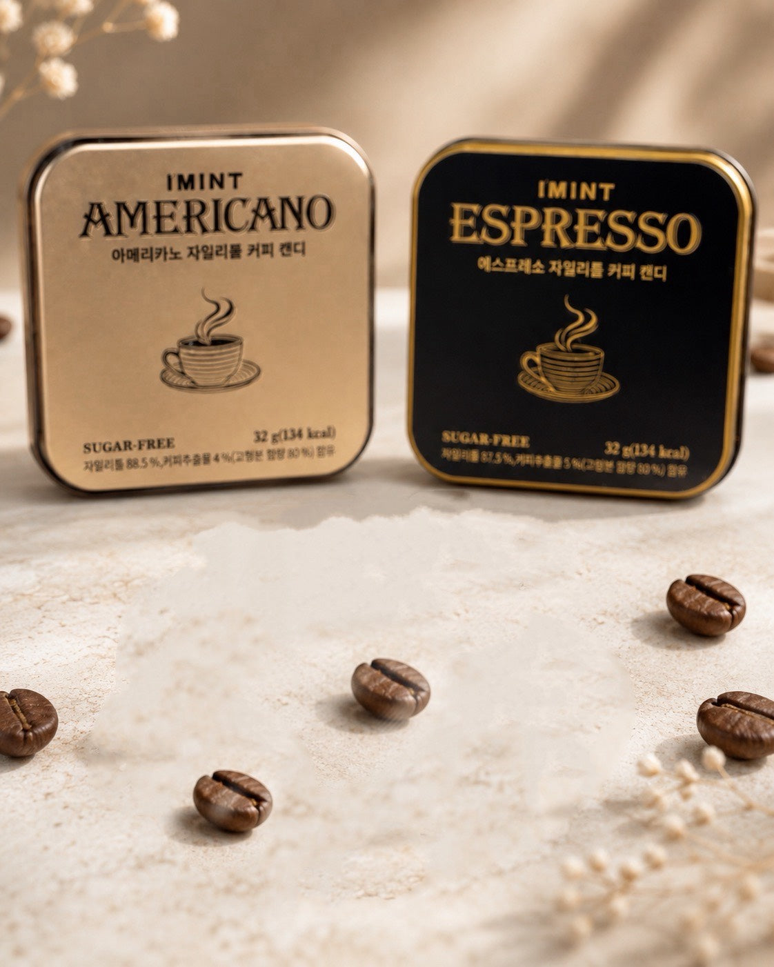 💖新品上架【梨花娘】韓國 I’MINT 精品咖啡糖｜Americano / Espresso 無糖木糖醇咖啡糖｜一顆就像喝下一杯精品咖啡