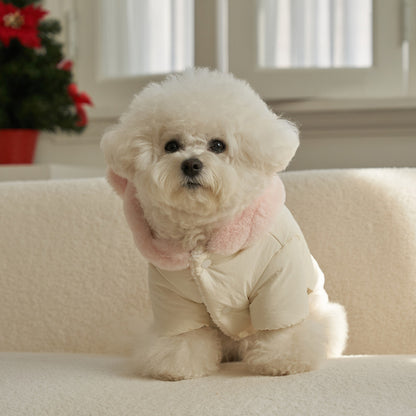 新品上架【梨花娘總代理】🐾BAILEY 🐶秋冬新品 小熊連帽毛球防潑水鋪棉寵物外套(2色) 寵愛禮物