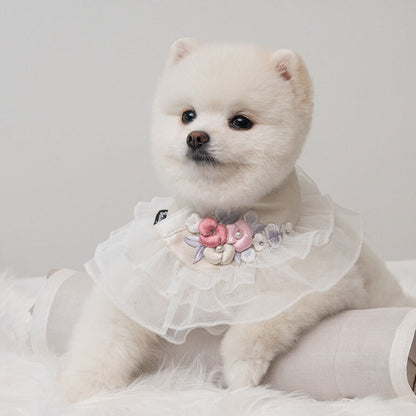 【梨花娘總代理】🐶 韓國BAILEY💖寵物品牌精緻婚紗夢幻領巾(現貨+預購)