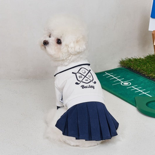韓國BAILEY【梨花娘總代理】💖寵物品精緻高爾夫狗小洋裝(現貨+預購)