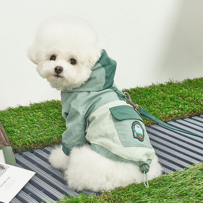 韓國新品上架【梨花娘總代理】🐾BAILEY 🐶秋冬新品 舒適透氣防風防水輕便連帽外出寵物雨衣(2色)