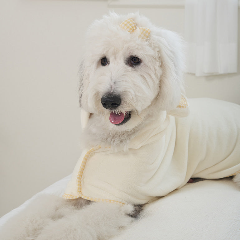 韓國新品上架【梨花娘總代理】🐾BAILEY 🐶秋冬新品 貓犬寵物耳朵造型專用吸水力強寵物浴巾(3色)