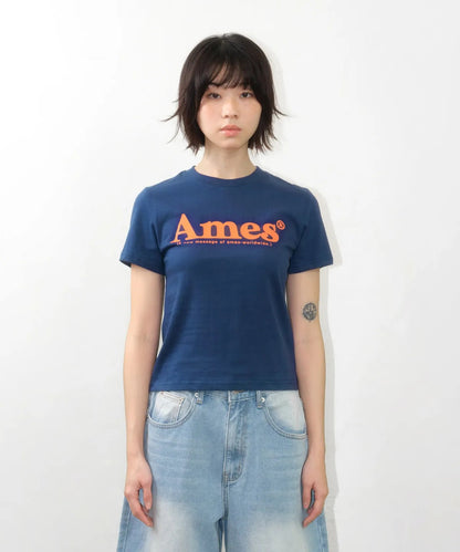 💜新品上架【梨花娘】韓系極簡字母Logo修身短T｜Ames顯瘦氣質百搭上衣、情侶穿搭(S~L)10色