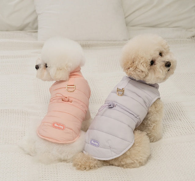 韓國新品上架【梨花娘總代理】🐾BAILEY 🐶秋冬新品 柔軟菌菌拜拜內襯防潑水高領設計保暖寵物服飾(3色)