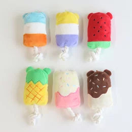 新品上架【梨花娘總代理】🐾日本品牌Solgra  🍧萌萌熊絨毛冰棒發聲玩具🐶（6款）