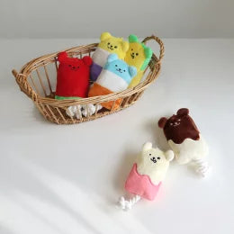 新品上架【梨花娘總代理】🐾日本品牌Solgra  🍧萌萌熊絨毛冰棒發聲玩具🐶（6款）