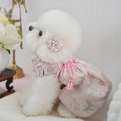 新品上架【梨花娘總代理】🐾韓國BAILEY 🐶秋冬新品 🧨新年編織結寶貝寵物掛福袋香包韓服(2色)