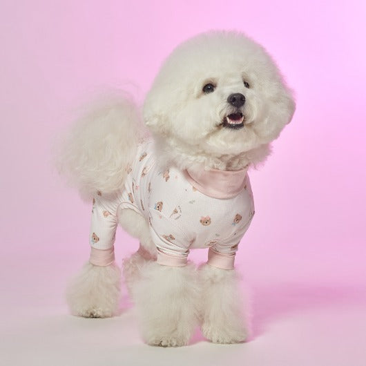 💕【梨花娘總代理】🐾韓國BAILEY 🐶夏日機能冰涼降溫滿版小熊透氣水陸兩用寵物連身衣(3色)