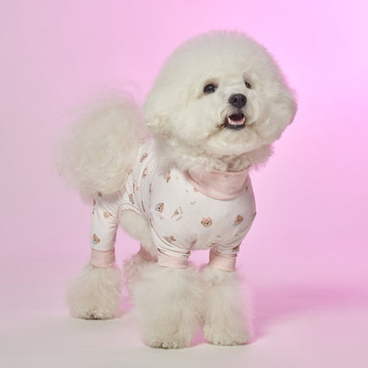 💕【梨花娘總代理】🐾韓國BAILEY 🐶夏日機能冰涼降溫滿版小熊透氣水陸兩用寵物連身衣(3色)