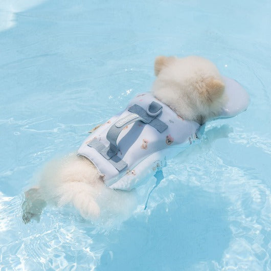 韓國新品上架【梨花娘總代理】🐾BAILEY 🐶夏日高浮力清涼透氣寵物漂浮泳衣(3色)