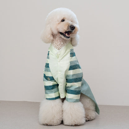 韓國新品上架【梨花娘總代理】🐾BAILEY 🐶秋冬新品 皇室尊貴刺繡流蘇寵物韓服(4色)