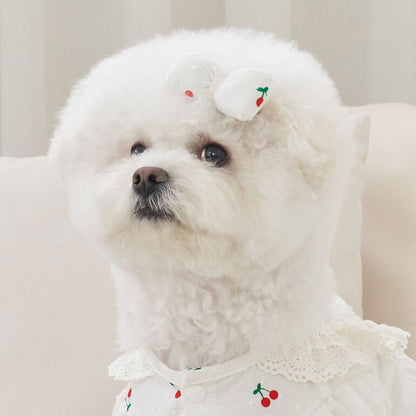 韓國新品上架【梨花娘總代理】🐾BAILEY 🐶韓系甜美可愛蝴蝶結鍛帶寵物髮夾(7色)
