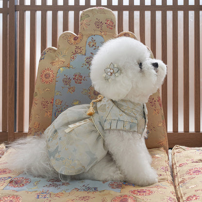 新品上架【梨花娘總代理】🐾韓國BAILEY 🐶秋冬新品 🧨新年編織結寶貝寵物掛福袋香包韓服(2色)