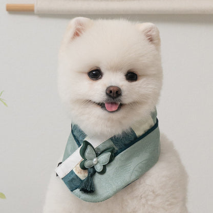 韓國新品上架【梨花娘總代理】🐾BAILEY 🐶秋冬新品 韓國皇室蝴蝶流蘇精緻韓服領巾(4色)
