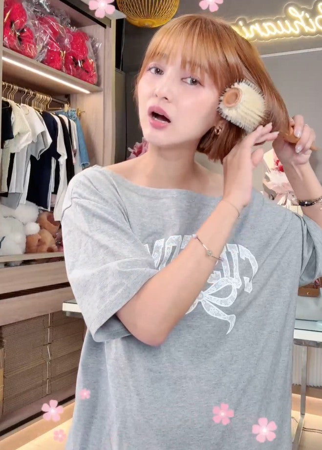 韓國KY新品上架💕獨家韓星造型室御用熱導豬鬃毛造型圓梳子