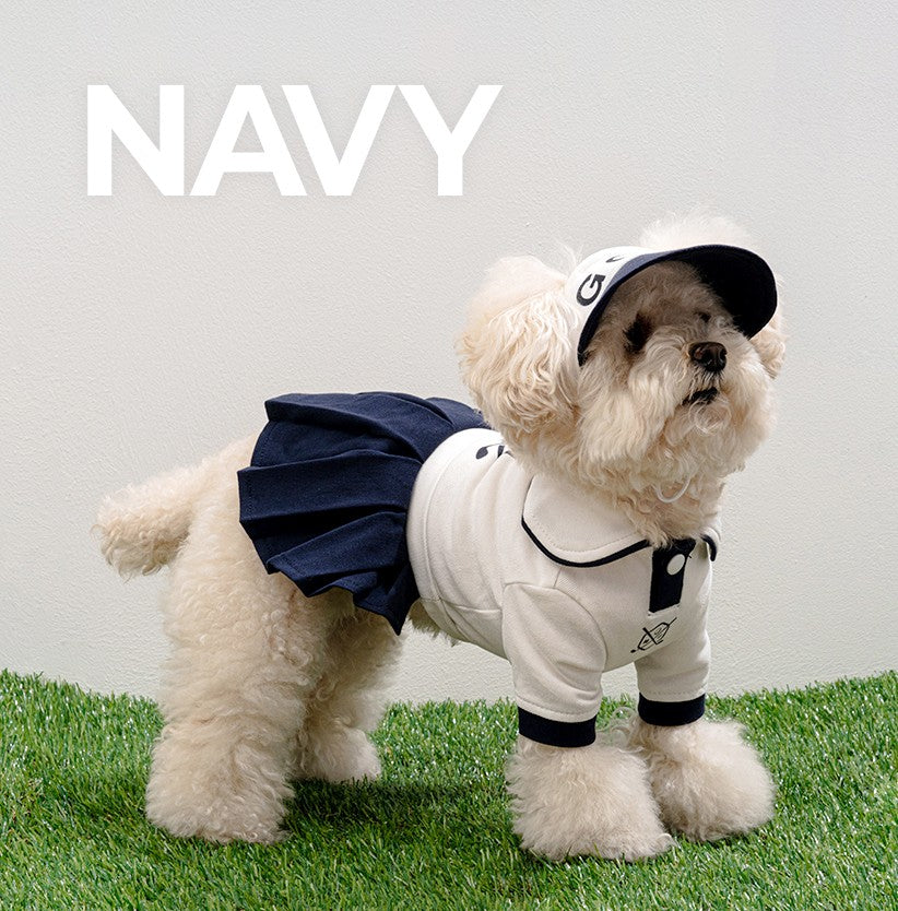 韓國BAILEY💖【梨花娘總代理】寵物品精緻高爾夫球寵物遮陽帽(兩色)