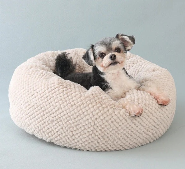 新品上架【梨花娘總代理】🐾日本品牌Solgra  雲朵紓壓圓形寵物窩🐶（2色）