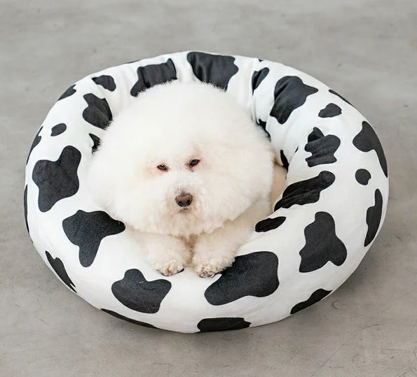 新品上架【梨花娘總代理】🐾日本品牌Solgra  雲朵紓壓圓形寵物窩🐶（2色）