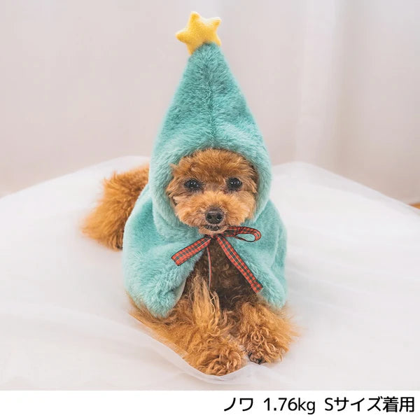新品上架【梨花娘總代理】🐾日本品牌Solgra 軟綿綿毛茸茸・寵物聖誕節披風🎄(2色)
